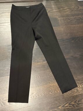 Women's Black Slim Straight Dress Pants